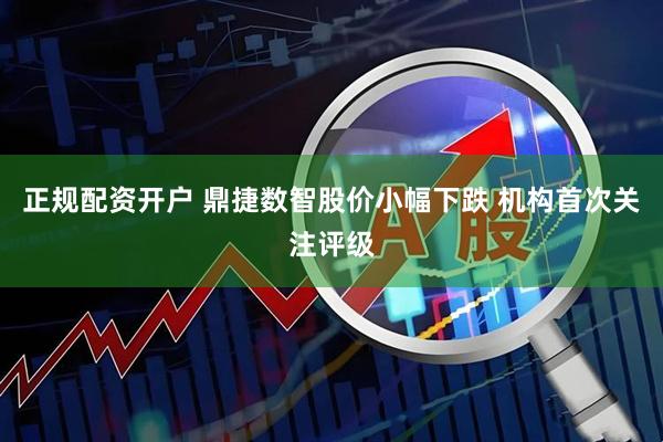 正规配资开户 鼎捷数智股价小幅下跌 机构首次关注评级
