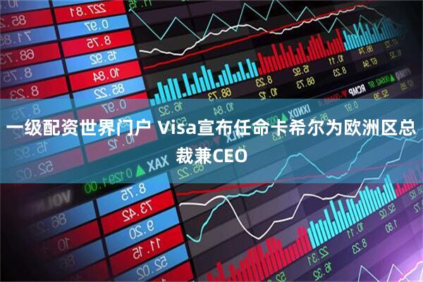 一级配资世界门户 Visa宣布任命卡希尔为欧洲区总裁兼CEO