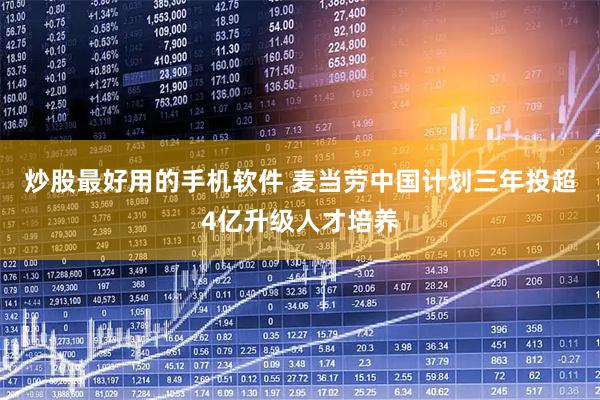 炒股最好用的手机软件 麦当劳中国计划三年投超4亿升级人才培养